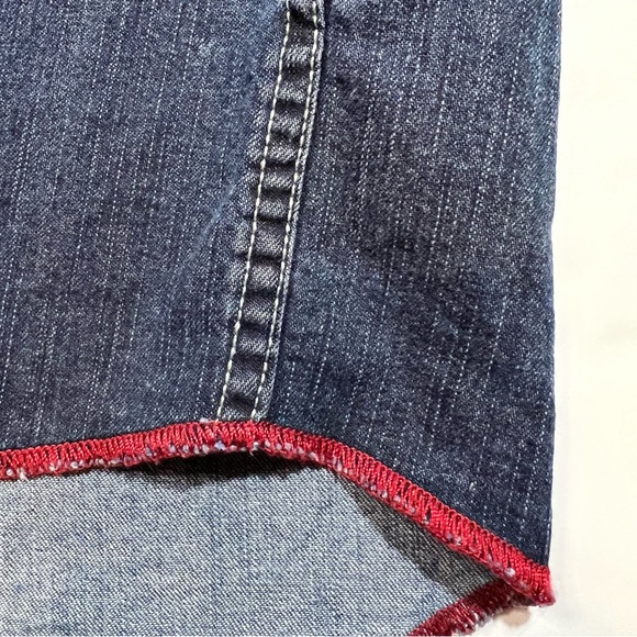 VINTAGE TOMMY HILFIGER Western Denim Shirt Medium - Picture 10 of 13
